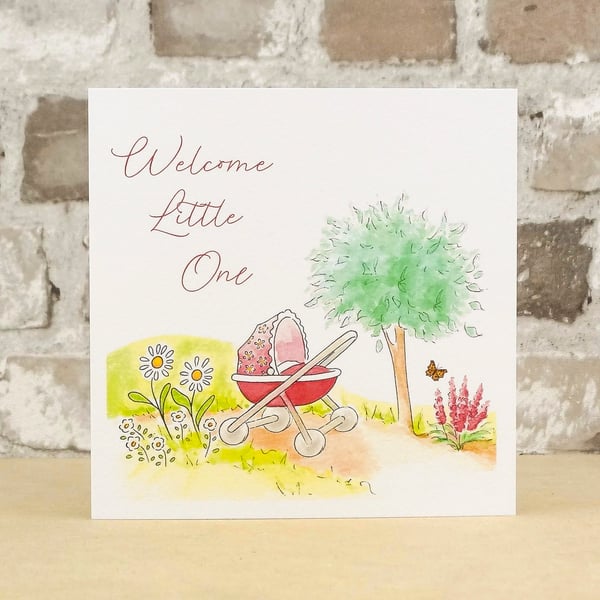 New Baby Girl Greeting Card 