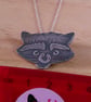 Sterling Silver Raccoon Necklace - Image 4