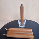 Sandalwood beeswax 4 pack candles with natural white sandalwood powder, 15 cm.