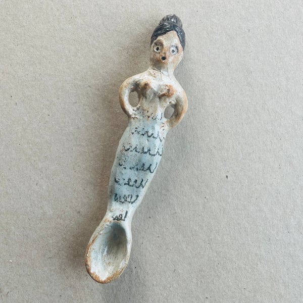 Mermaid -ceramic spoon