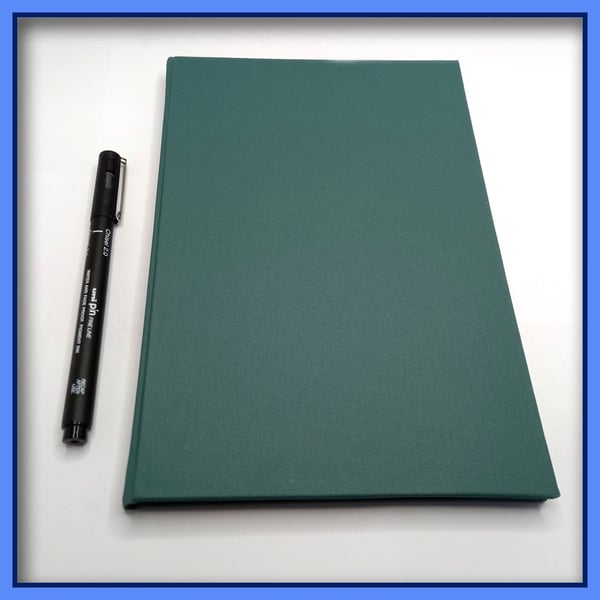 A5 Address Book Green