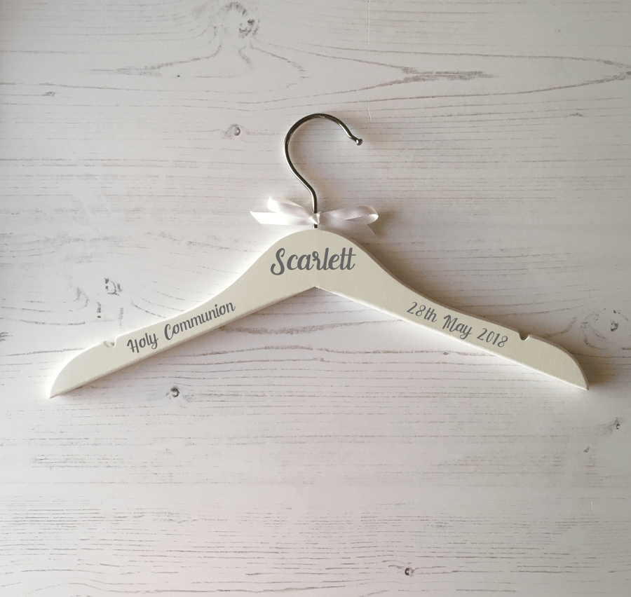 Personalised Childrens First Holy Communion Hanger