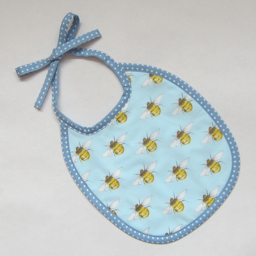 Babies Blue Bee Bib