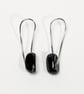 Black Onyx Silver Earrings - Image 1