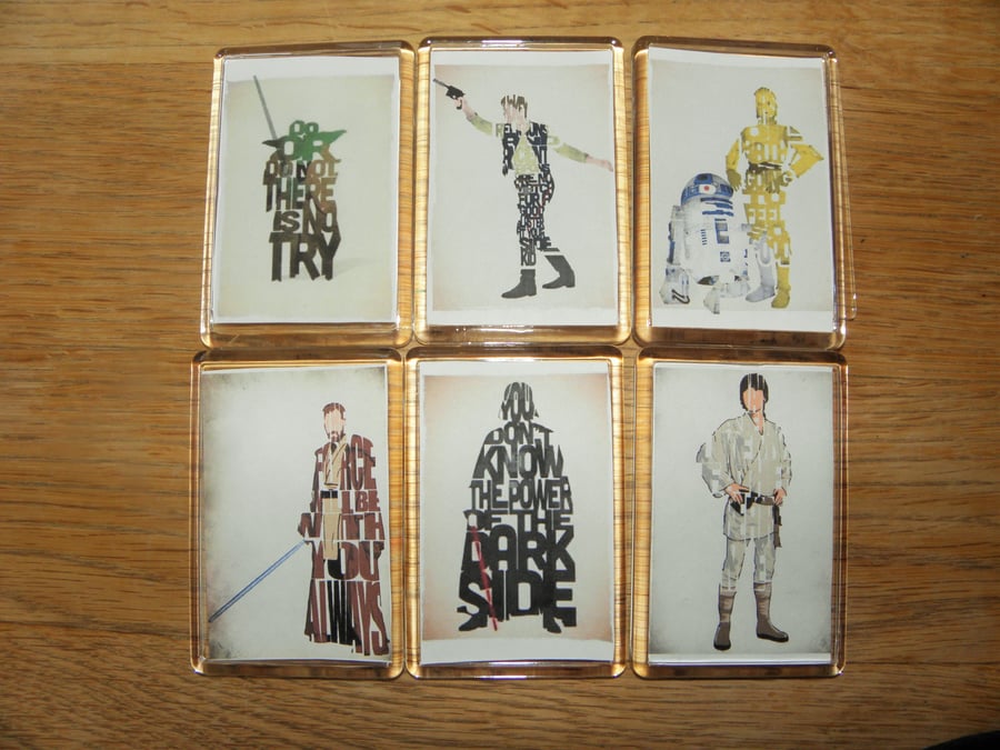 Set of Star Wars Character Magnets