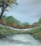 original art landscape painting ( ref F 402)