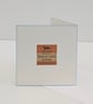 Birthday card, handmade, with removable clay chaffinch fridge magnet keepsake  - Image 8