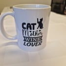 Cat & Dog Mother Wine Lover Mug