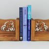 Handcrafted Oak Cyclist Bookends