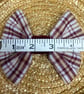  Dog Bow. Check with Velvet middle piece. Fan Design. - Image 4