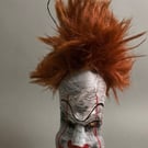 The Sewer Dweller One of a Kind Horror Clown Character Upcyled Bottle Art 