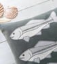 Three Fish Freemotion Applique Cushion - Image 2