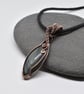 Wrapped and Woven Banded Agate Unisex Pendant - Image 10