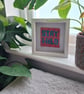Stay Wild Modern Needlepoint Kit – Zebra Print Beginner Craft Kit