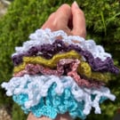 Lot of 6 Handmade lace crochet scrunchies hair accessories