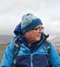 Denim Blue Scafell Pike Beanie, Contour Map Merino Wool Hat, Lake District Gift - Image 2