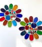 Stained Glass Bead Daisy Suncatcher - Daisy - Handmade Window Decoration - Multi