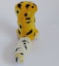 Needle felted Leopard Gecko, wool reptile pet ornament, handmade lizard gift - Image 3