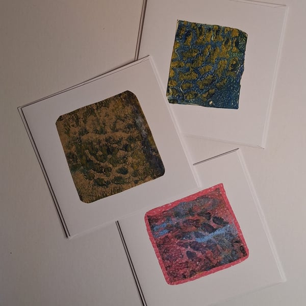 3 Cards 15x15cm Blank 'The Fish Set'