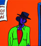 Cuban Stevedore colourful pop art style Giclee print - Image 1