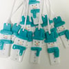 Fused glass snowmen