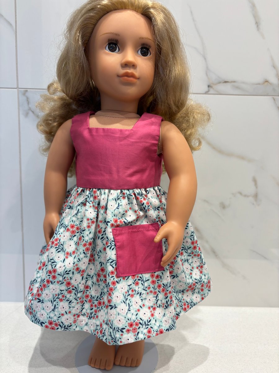 Dolls Dusky Pink and Floral Dress