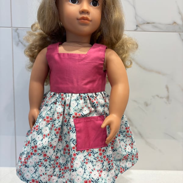 Dolls Dusky Pink and Floral Dress