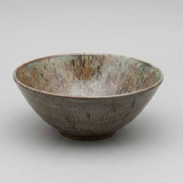Wheel-Thrown Bronzeburst Stoneware Bowl 