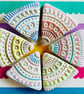 Handmade Geometric Ceramic Brooch, Hand Made Badge - Image 7