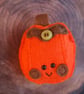 Wool Blend Felt 'Pumpkin' Pocket Hug for Autumn (A)