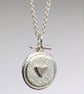Sewing Hoop Necklace - Silver Embroidery Hoop Pendant - Gift for Sewing Lovers - Image 3