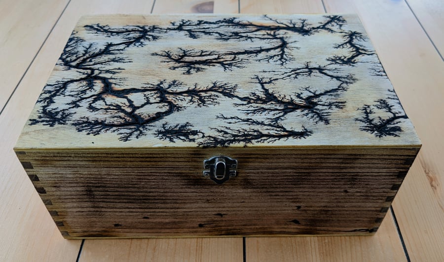 Lichtenberg, Fractal Wood Burning, Memory Box, Storage Box, Gift