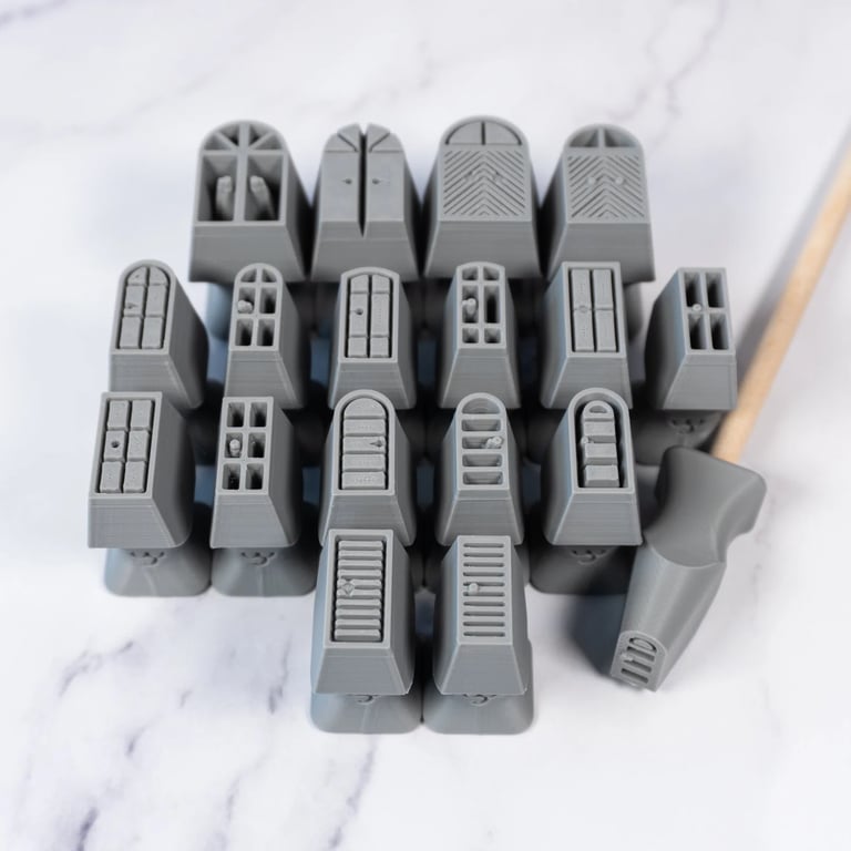 Door Stamp Set of 18 - Micro Size