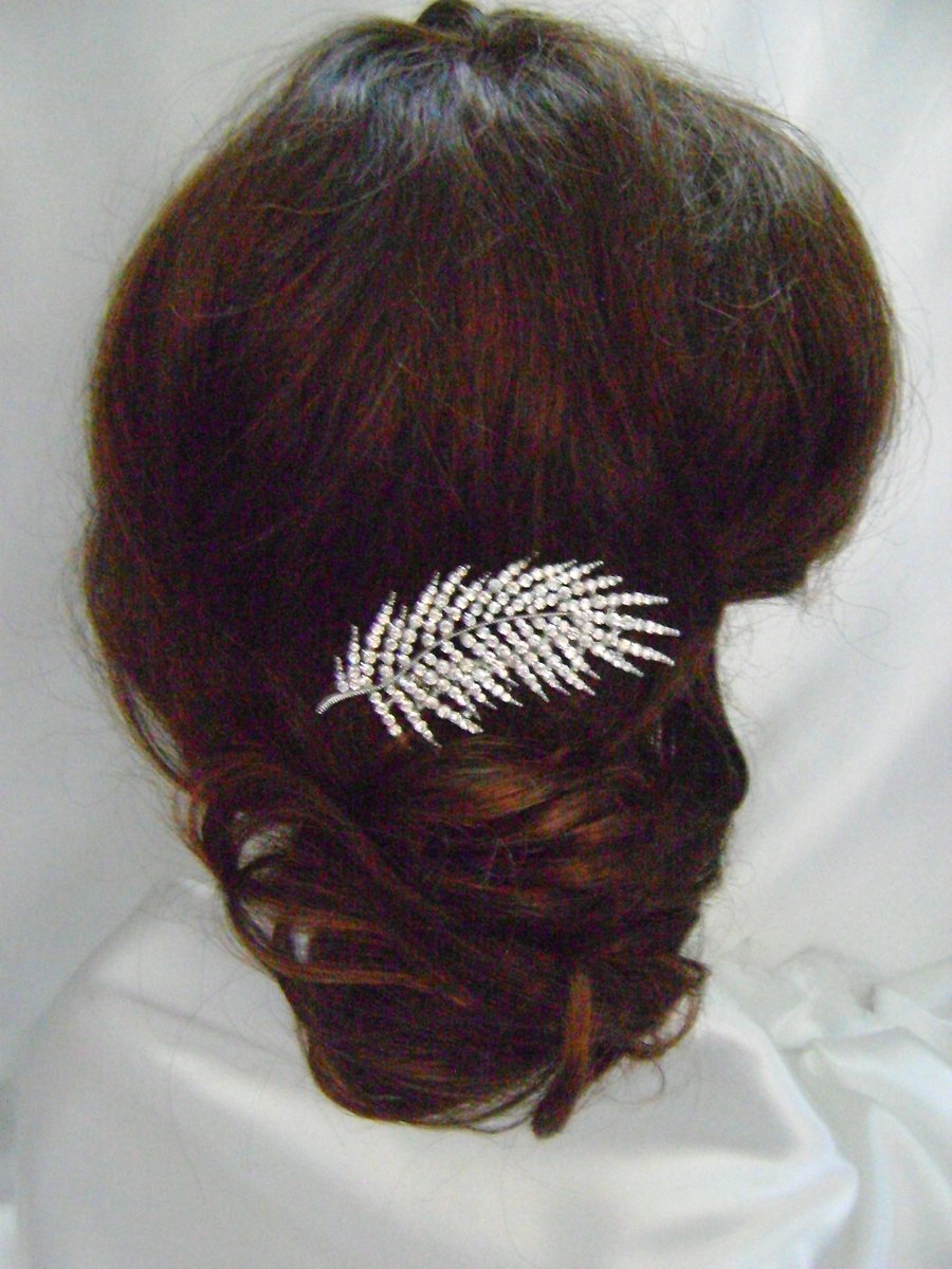 Orla Diamante Vintage Leaf Style Bridal Comb