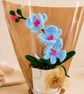 Blue Orchid in Pot – Handmade Forever Flower Gift with Gift Packaging