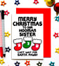 Merry Christmas Card For Hooman Sister, Daughter From Your Pets, Dogs, Cats - Image 1