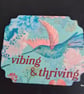Decoupage decoration with quote
