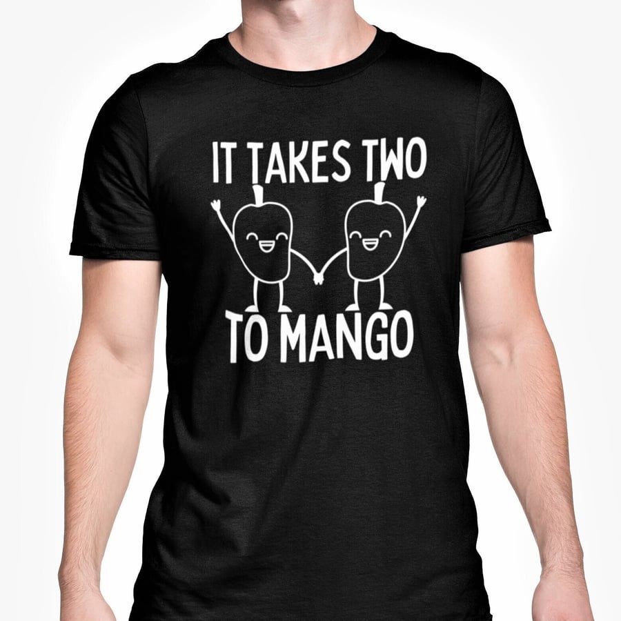 It Takes Two To Mango Unisex T Shirt Cute Valentines Anniversary Gift Idea Vegan