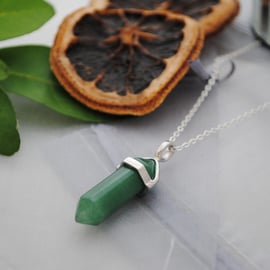 Adventurine layering chakra necklace