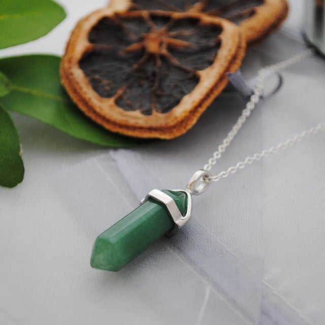 Sale-Adventurine layering chakra necklace