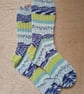 Socks, hand knitted, LARGE adult size 9-11