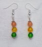 Gorgeous Orange Spectrum Earrings - Silver tone No7  - Image 1