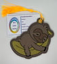 Sloth Embroidered Bookmark,  - Image 1