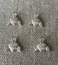 Sterling silver heart charms for jewellery making