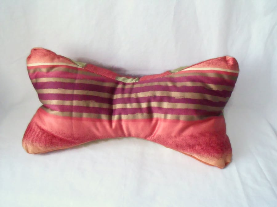 aromatherapy lavender bone shaped bolster cushion, neck support pillow, 16" long