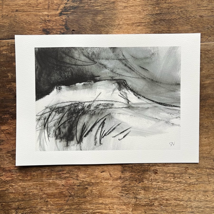 Higger Tor, Peak District Art Print, Sheffield gift idea