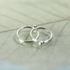 Silver Sleeper Hoops 10 mm Earrings Sterling Sleepers in Pairs 