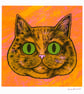 Tortoiseshell Cat, 4-colour risograph print