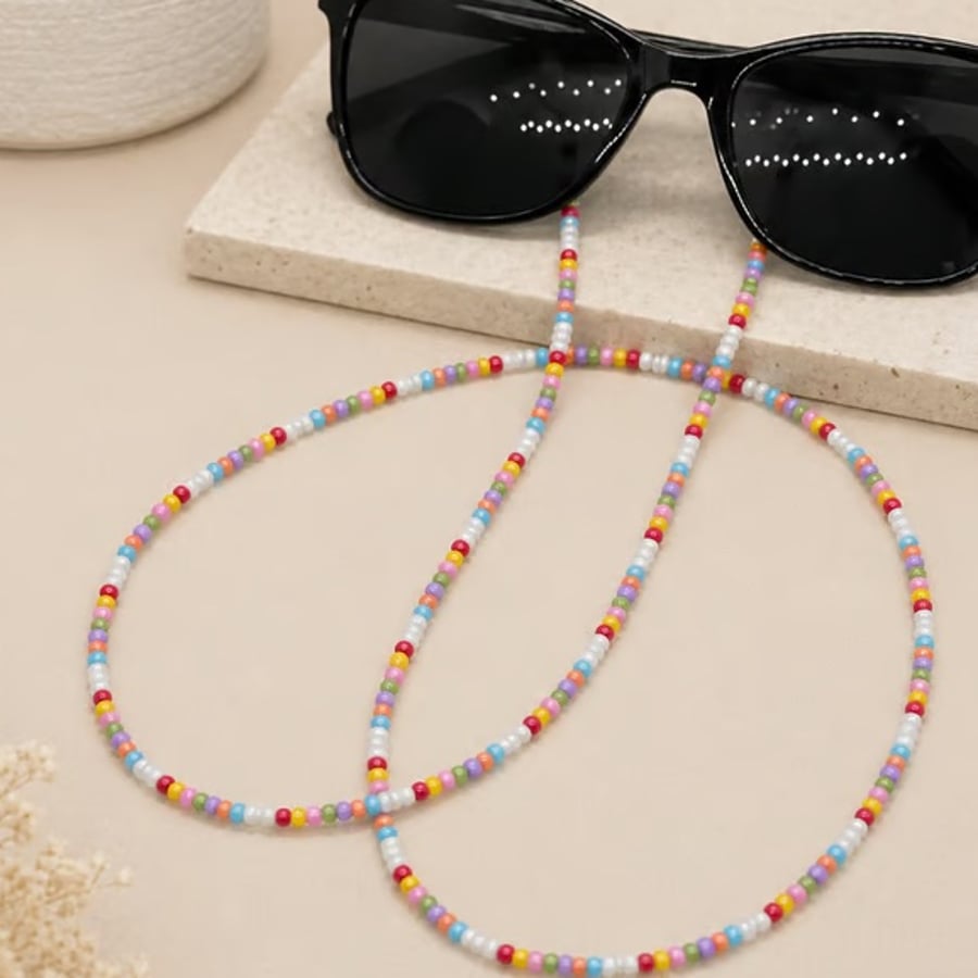 Handmade seed bead sunglasses glasses chain