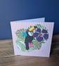 Handmade toucan design card with envelope
